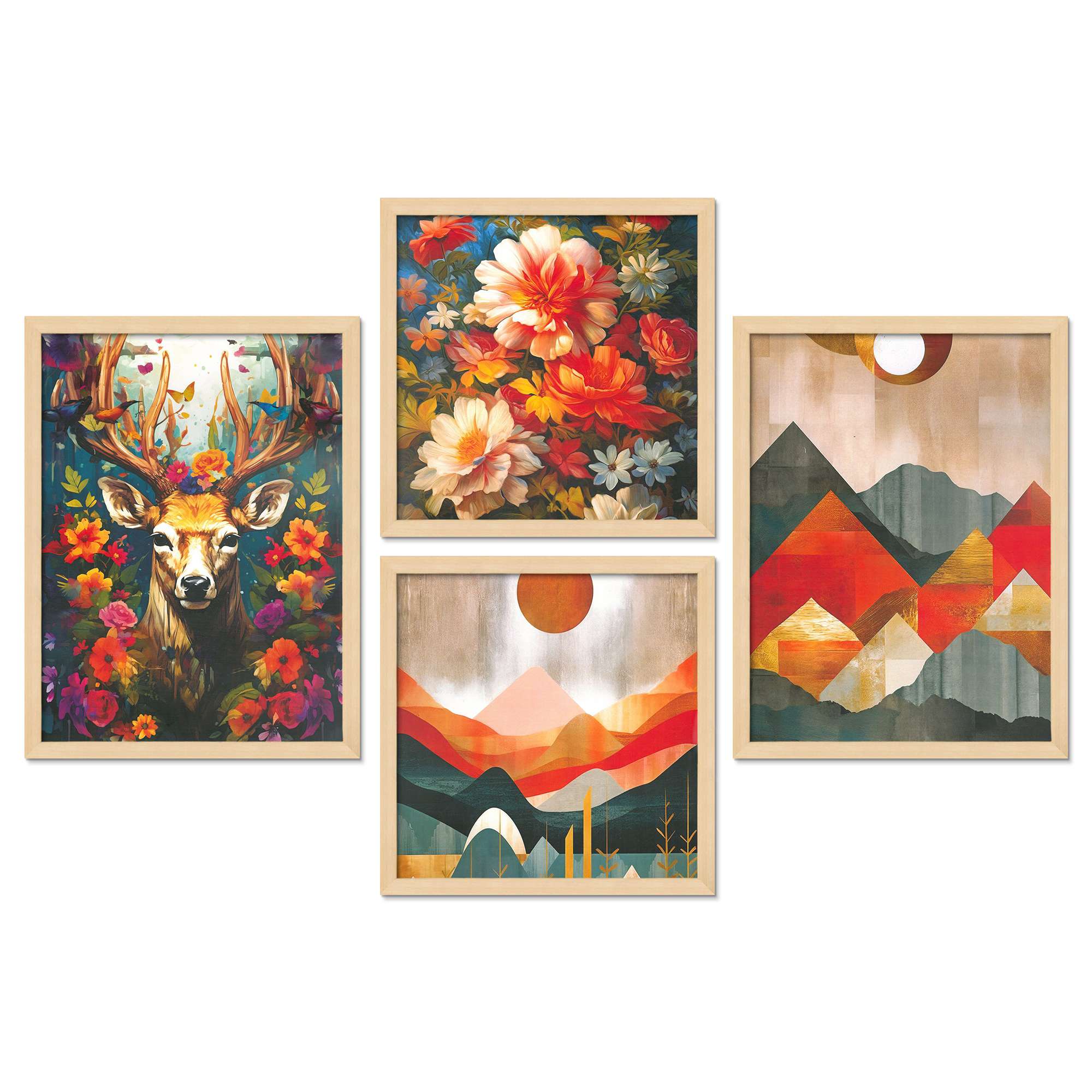 SET OF 4 DIGITAL WALL PAINTING - Image 4